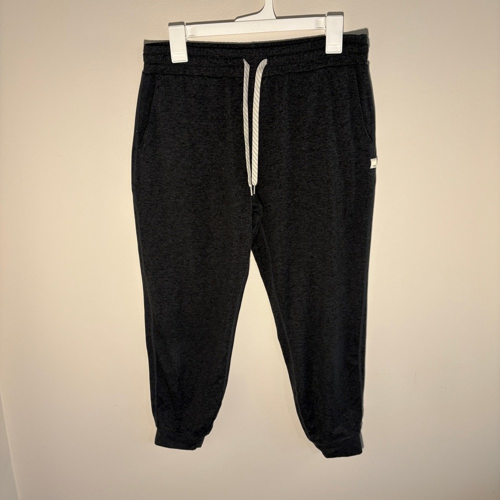 Vuori Performance Jogger Charcoal Heather Grey Slim Tapered Sweatpants Mens M